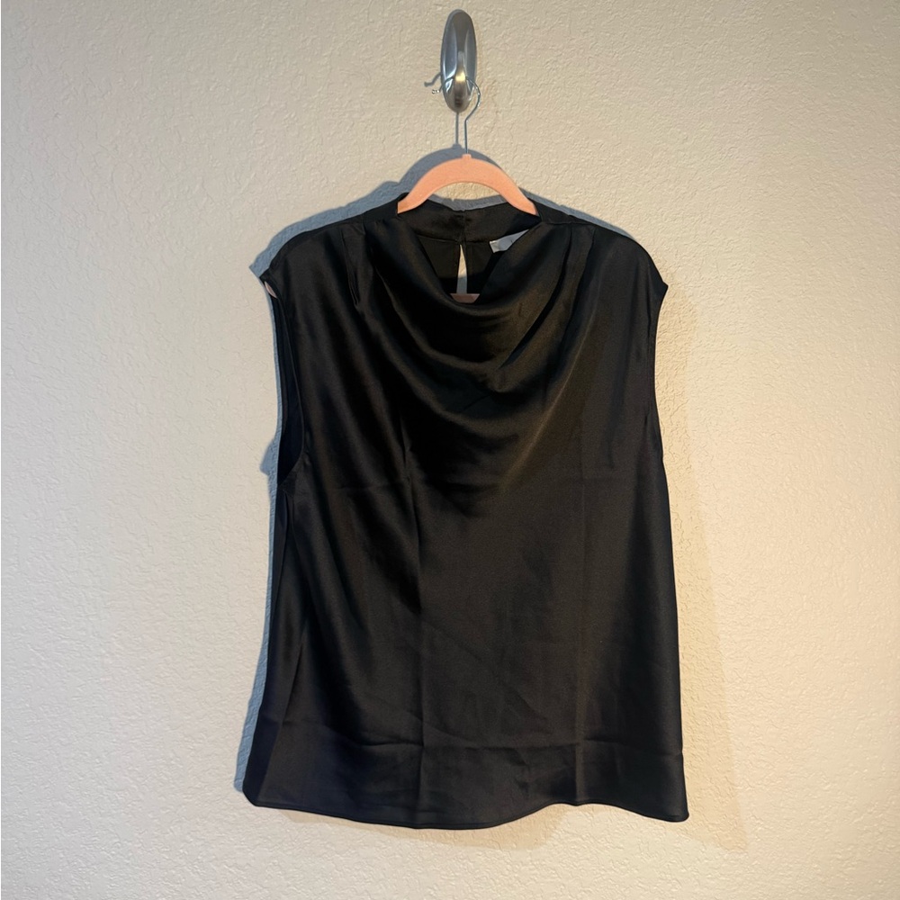 LOFT Black Sleeveless Blouse